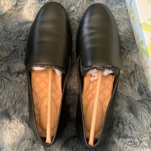 Birdies black leather loafers